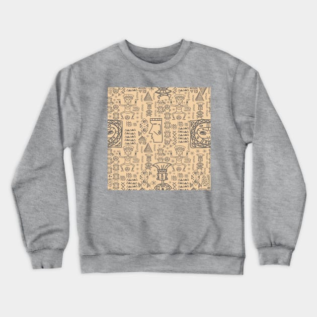 Tribal Pattern Crewneck Sweatshirt by CF.LAB.DESIGN